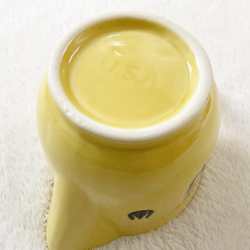 Vintage Cronin Pottery Yellow Tulip Creamer Blue Dutch Floral MCM USA - Picture 13 of 16